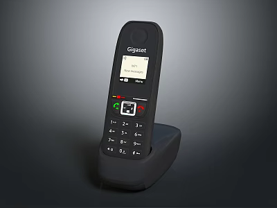 Gigaset Cordless Phone With Base Station Screen Display And Numeric Keypad 3d model