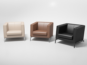 Office Sofa Casual Sofa Single Sofa 3d model