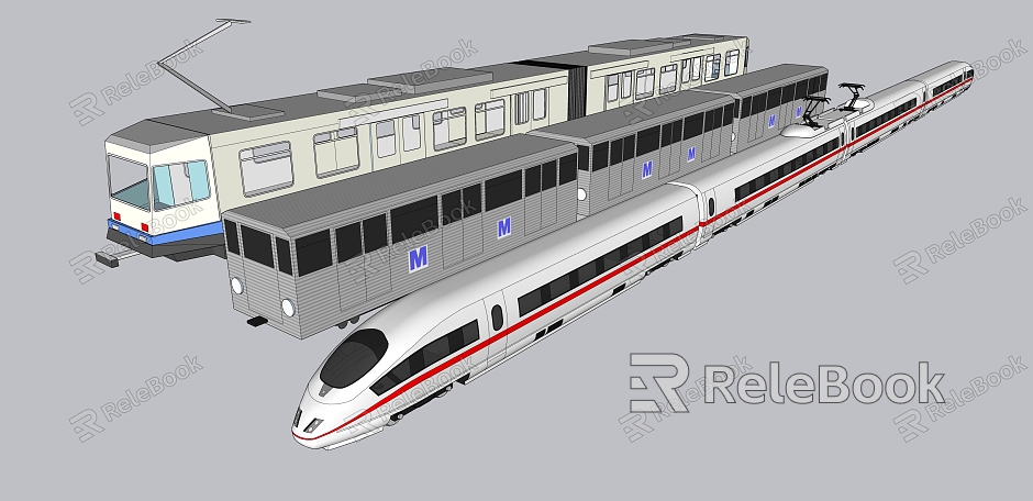 rail car subway model