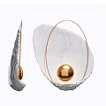 Modern decorative lamp shell decorative lamp 3d model