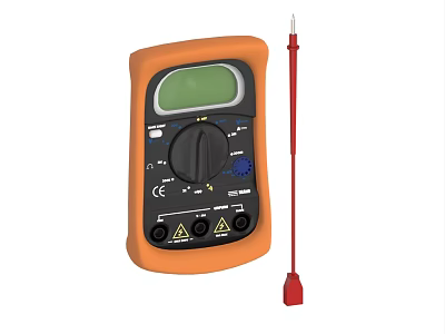 Digital Multimeter Ammeter Abe Meter Voltmeter 3d model