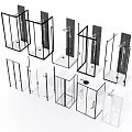 Multiple Shower Sauna Enclosure Styles With Glass Doors And Different Frame Designs