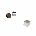 Modern Sleek Stool In Brown Silver And White Design For Home Interior Decor