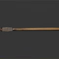 Vintage Axe with Wooden Handle and Rustic Metal Head Displayed on Dark Background