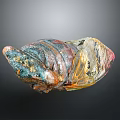 Colorful Animal Creature With Vibrant Blue Red Yellow And Orange Body Texture Design