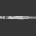 Futuristic Modern Rifle With Mechanical Structure Tactical Scope Black Metal Barrel And Ergonomic Stock