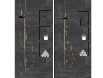 Modern shower faucet 3d model