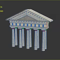 Columns Stone Columns Stone Columns Old Columns Roman Columns Roman Columns Classical Columns Greek Columns 3d model