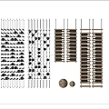 Modern Wine Cabinet Design With Hanging Metal Frames And Wooden Bottle Storage Shelves