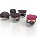Various Stylish Hats For Daily Use With Different Colors And Decorative Bands