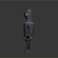 Robot Assistant Small Robot Butler Robot Butler Figure Game Figure 3d model
