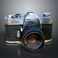 Yashica TL SUPER Vintage Electronic Camera With Retro Design And Mechanical Controls