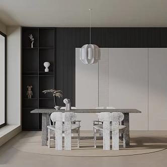 Modern table combination 3d model