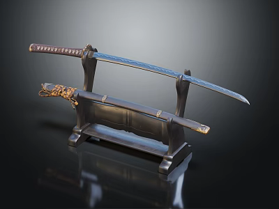 Japanese Samurai Swords Japanese Samurai Swords 3d model