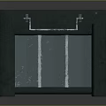 Dark Green Equipment Storage Case Featuring Metal Clasps And Transparent Sides