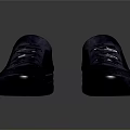 Black Casual Lace Up Shoes with Sleek Modern Design and Comfortable Thick Sole