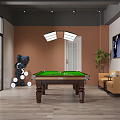 Modern Billiard Room 3d model