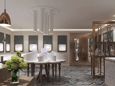 Jewelry Store Gold Store Gold Jewelry Store Jade Store Gold and Silver Jewelry Store 3d model