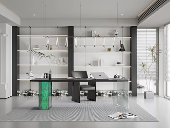 Modern study 3d model