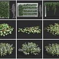 Decorative Vines with Lush Foliage Flowers and Fruits for Wall Covering and Hanging Decor