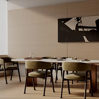 Modern table combination 3d model