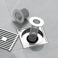 Modern floor drain stainless steel floor drain filter 3d model