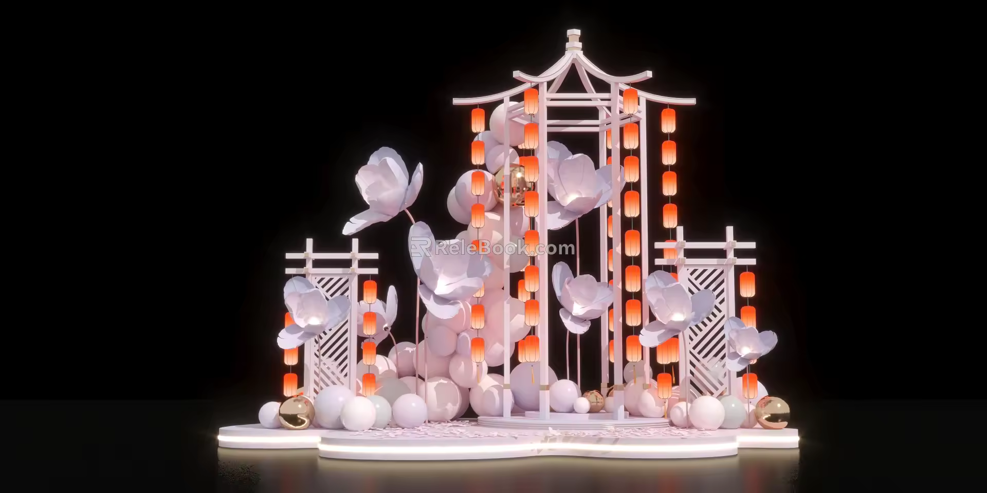 Chinese Style Beautiful Chen New Year Beautiful Chen New Chinese Style Beautiful Chen Lantern Chinese Element New Chinese Element Ancient Style Beautiful Chen 3d model