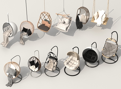 Modern Hanging Chair Swing Chair 3d model