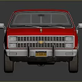 Red Classic Single Cab Pickup Truck With Open Bed And Shiny Exterior
