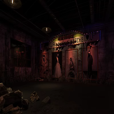 Industrial LOFT Script Kill Script Kill Ukrainian Prime Minister's Pavilion 3d model