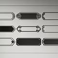 Carved lines decorative lines 3d model