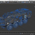 Armored Vehicle Armored Transport Vehicle Armored Carrier Launcher Light Tank Infantry Fighting Vehicle Low Face Number Low Model Simple Model Game Sub-era Film and Television Level 3d model