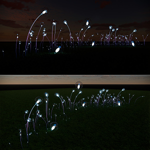 Modern lawn lamp creative lawn lamp 3d model