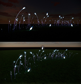 Modern lawn lamp creative lawn lamp 3d model