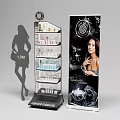 Premier Cosmetics Display Stands With Multiple Layers Skincare Products And Vertical Model