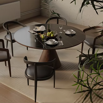 Modern table combination 3d model