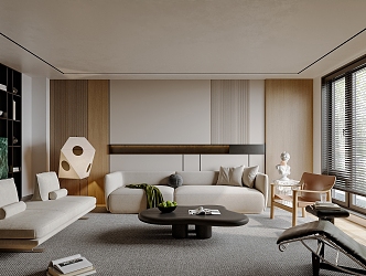 modern living room 3d model