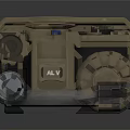 Khaki Colored Commercial Device With Sturdy Design Control Panel Buttons Knobs And SAID X Branding