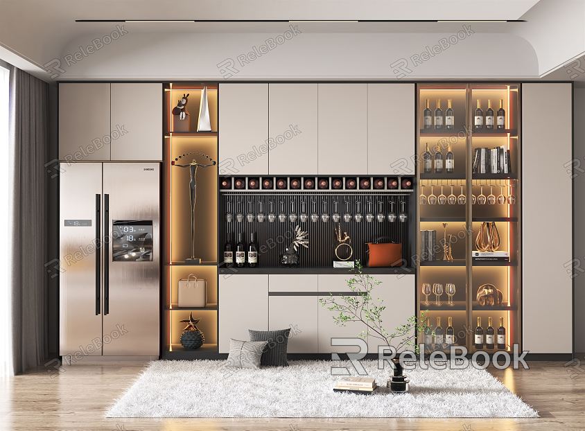 Modern Wine Cabinet model