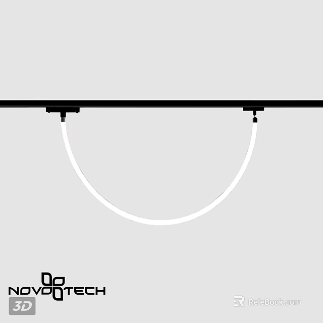 Modern Minimalist Ceiling Light With Circular Shape And White Finish Design 3d model 