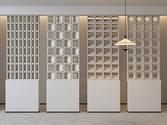 Cement brick partition 3d model