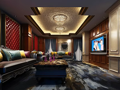 ktv private rooms 3d model