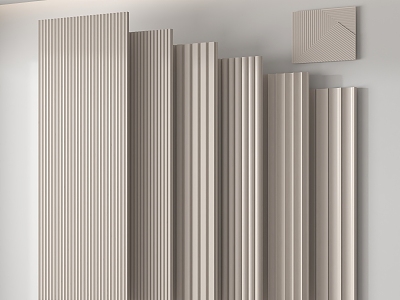 Modern wall panel model