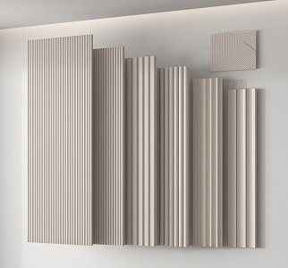 Modern wall panel 3d model