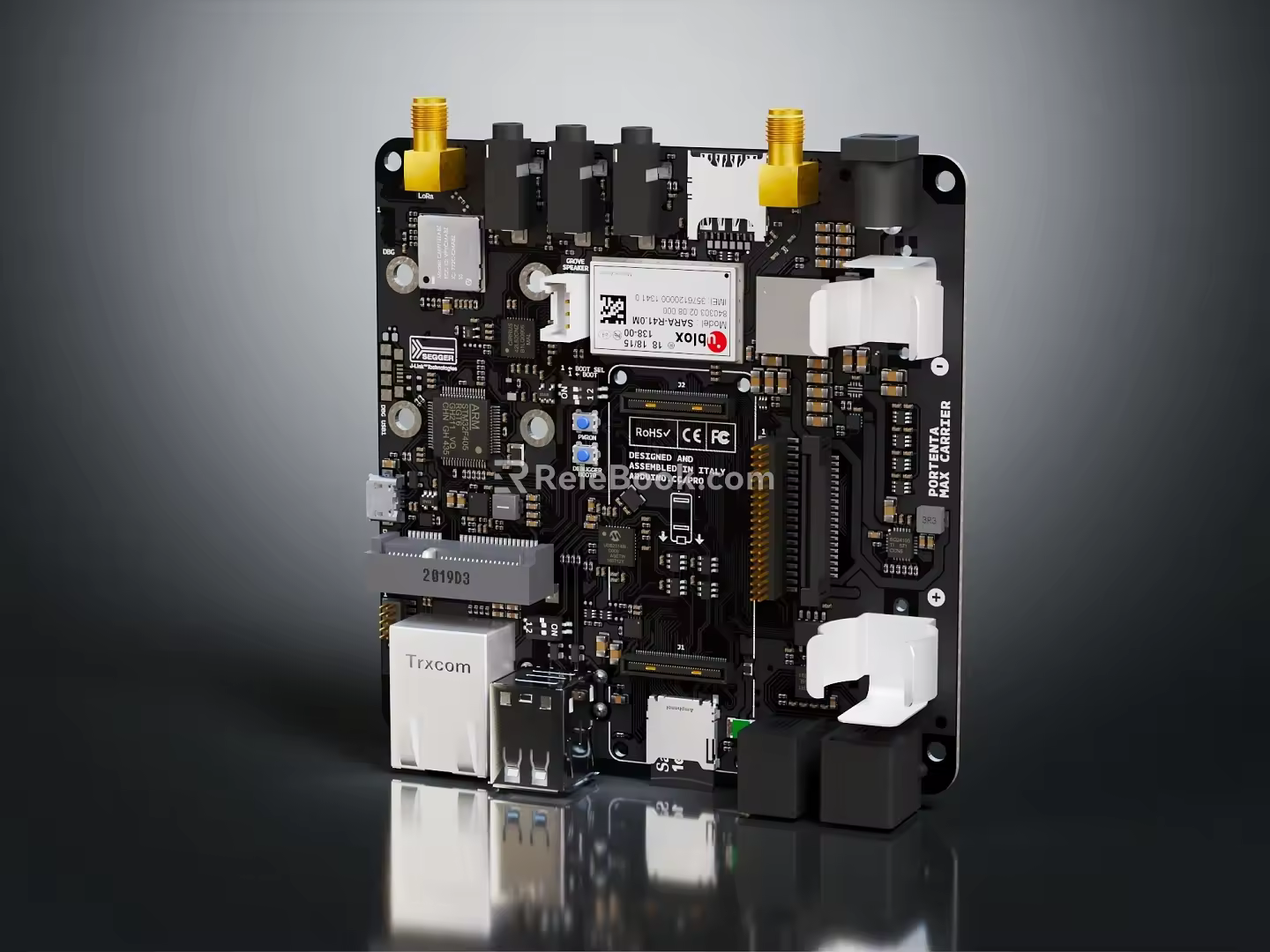 Modern Computer Motherboard Electronic Board Motherboard Computer Board 3d model