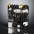 Modern Computer Motherboard Electronic Board Motherboard Computer Board 3d model
