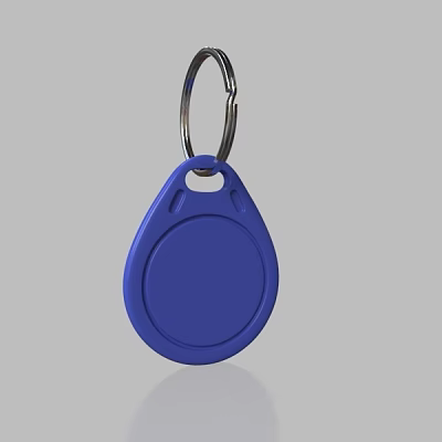 Keychain Key Keychain Access Control 3d model Keychain Key Keychain Access Control 3d model