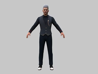 Modern Characters Men Gentleman Handsome Characters Cartoon Characters Male Characters Men Foreigners 3d model