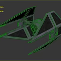 Futuristic Spacecraft Starfighter 3D Model With Interstellar Design And Aerodynamic Structure