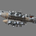 3D Rendered Military Submarine Model With Detailed Hull And Armament Systems